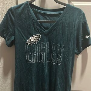 Nike Green Fitted Short Sleeve T-Shirt